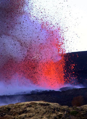 Eruption of the Volcano Etna